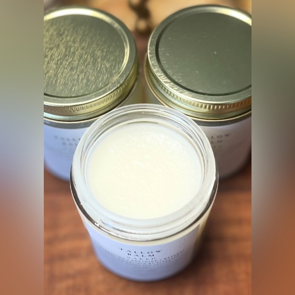 Handcrafted 4oz Tallow Balm 100% ~ NO ESSENTIAL OILS - Tattoo Balm - Picture 2 of 3